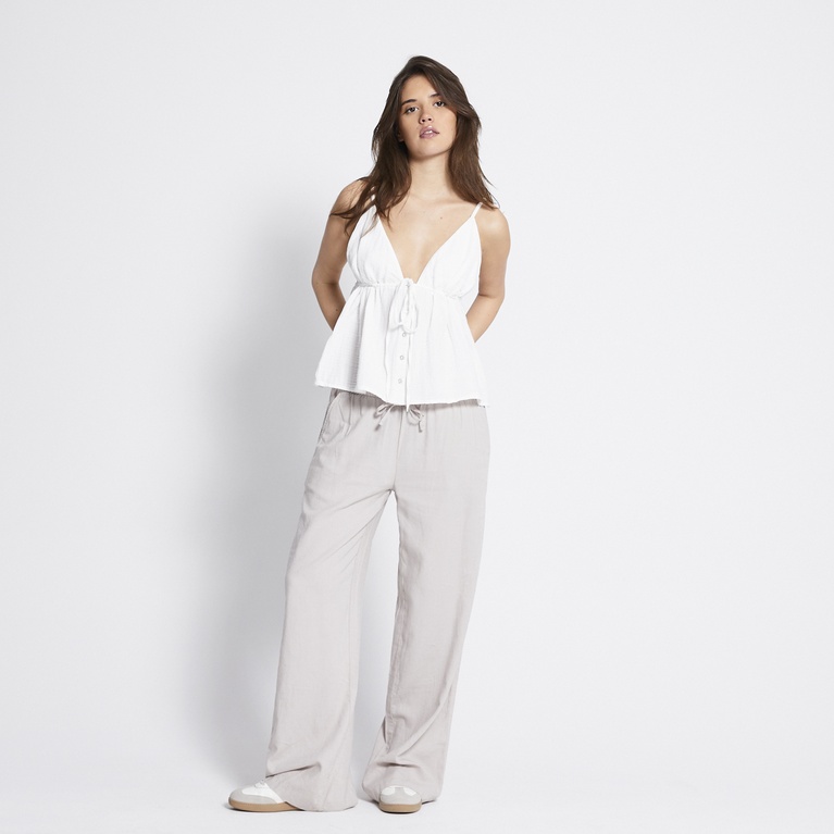 Flowy v-neck top "Lola" White